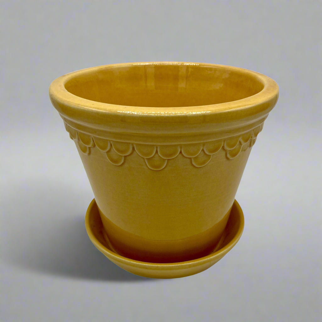 18cm Københavner Glazed Yellow