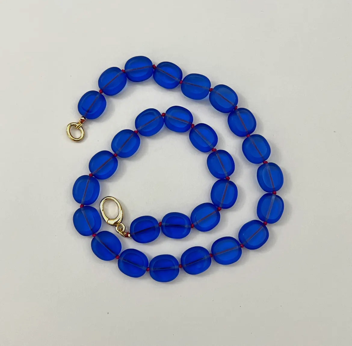 Stefanie Necklace - Royal Blue/Pink