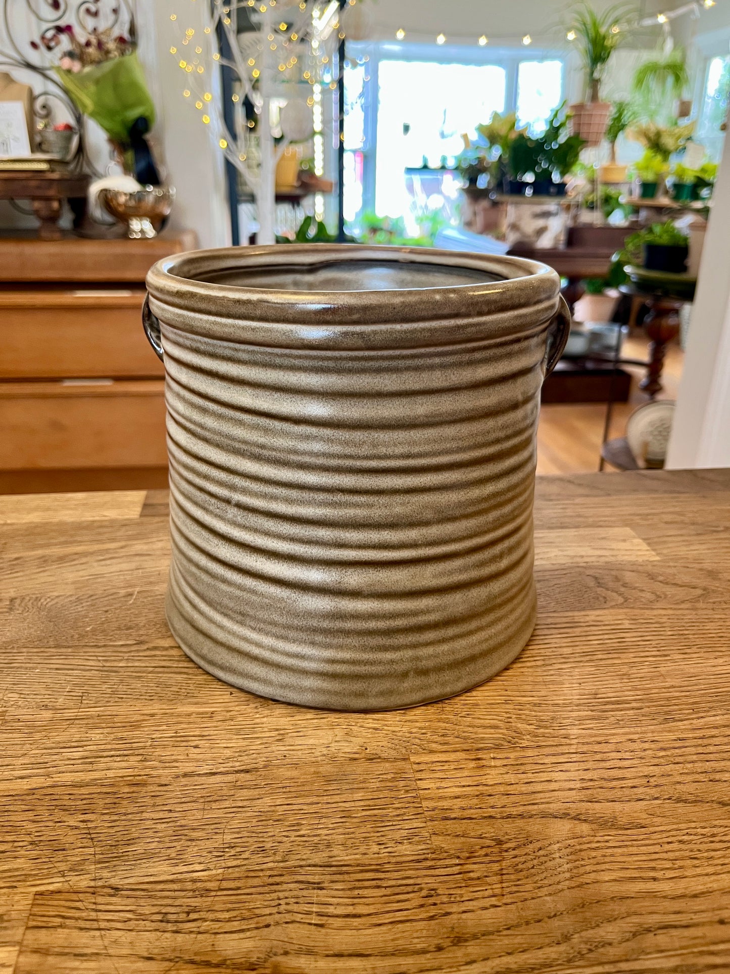 Mission Cache Pot, 6"Wx6"H