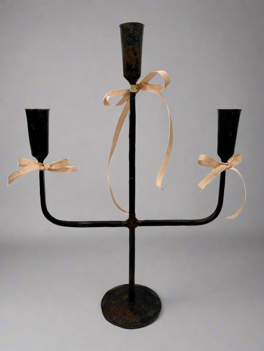 Iron Candlestick Holder