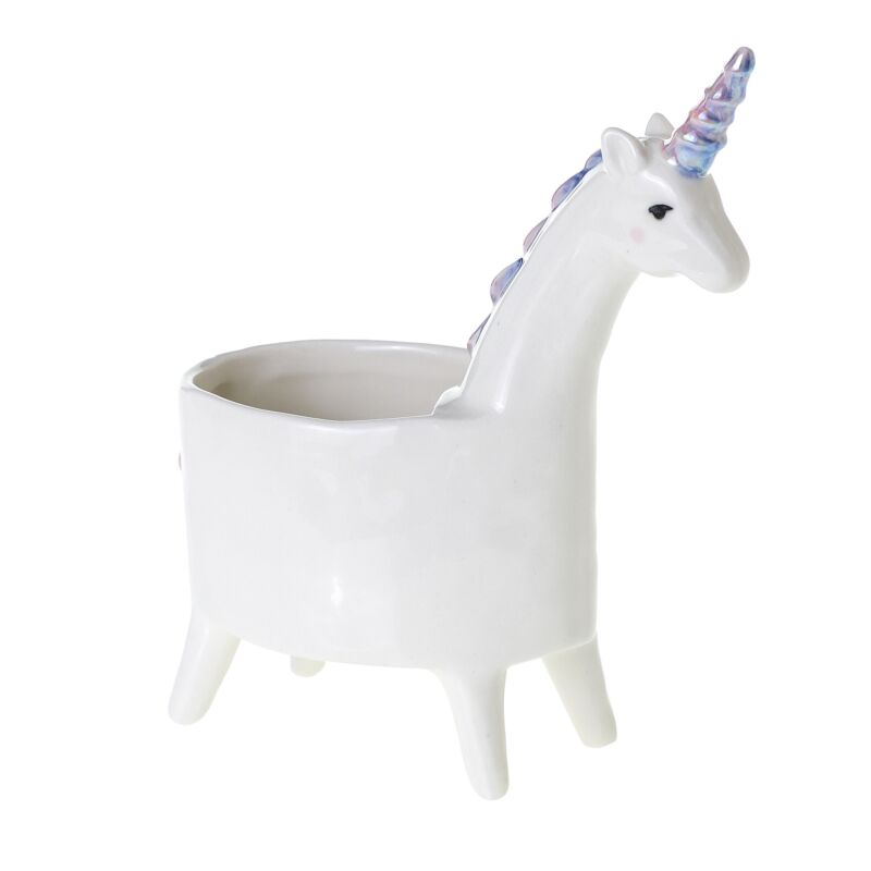 Lolly Unicorn Planter 5.75" x 3" x 7"