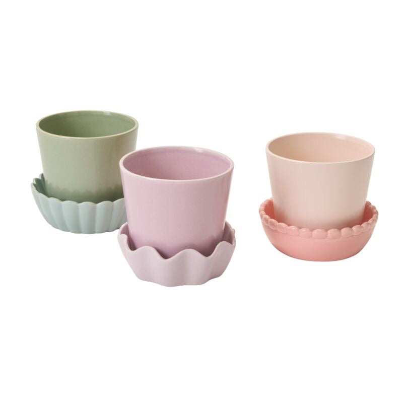 Springvale Pot with Saucer 5.25"x 5"