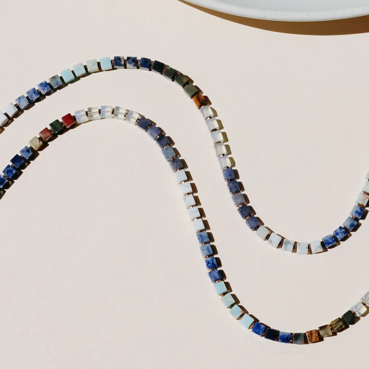 Mosaic Necklace -14", 14k Gold Fill