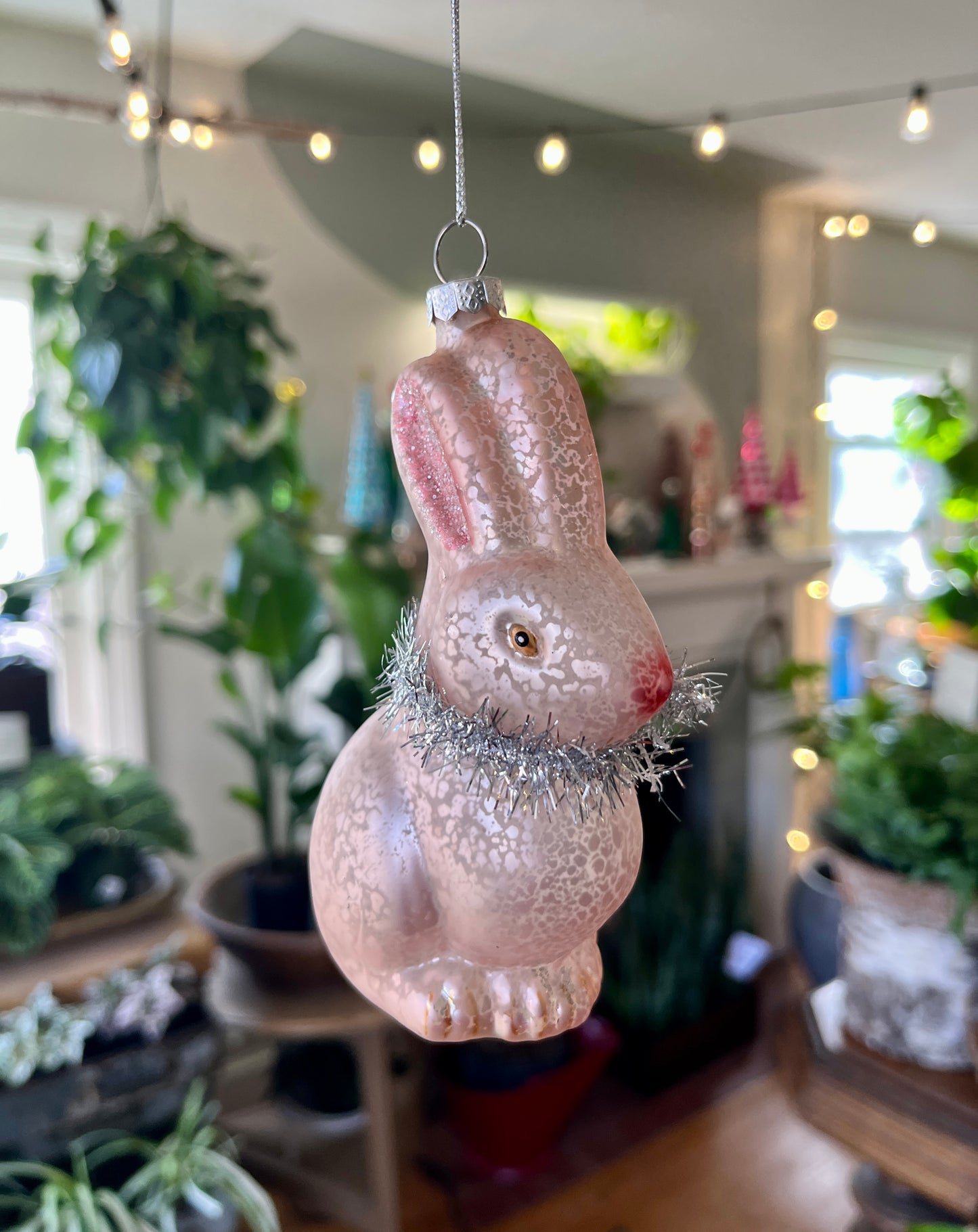 Glass Rabbit Ornament