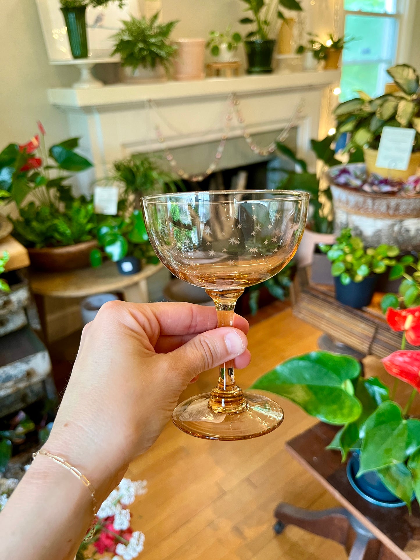 Champagne Saucers w/ Stars