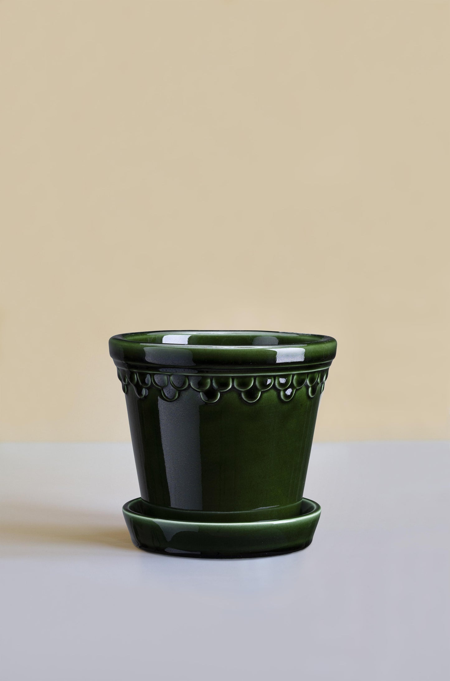 12cm Kobenhavner Glazed Emerald Green