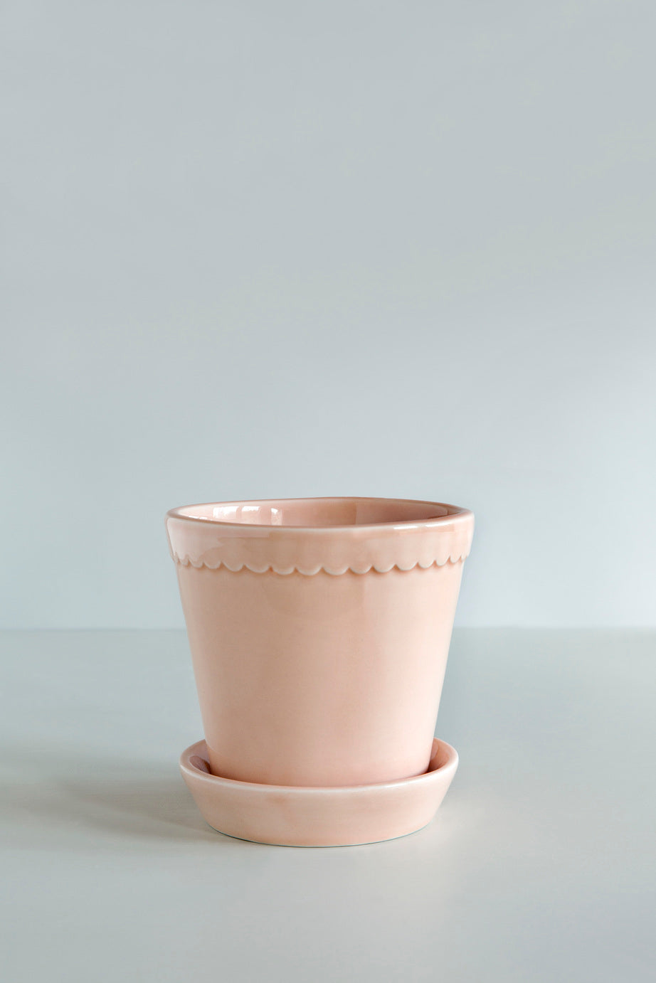 12cm Helena GLAZED QUARTZ ROSE