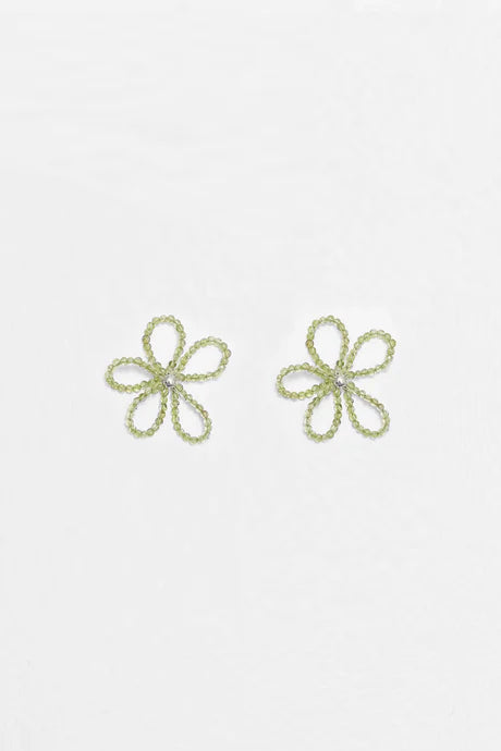 Bloom Medium Earrings - Peridot