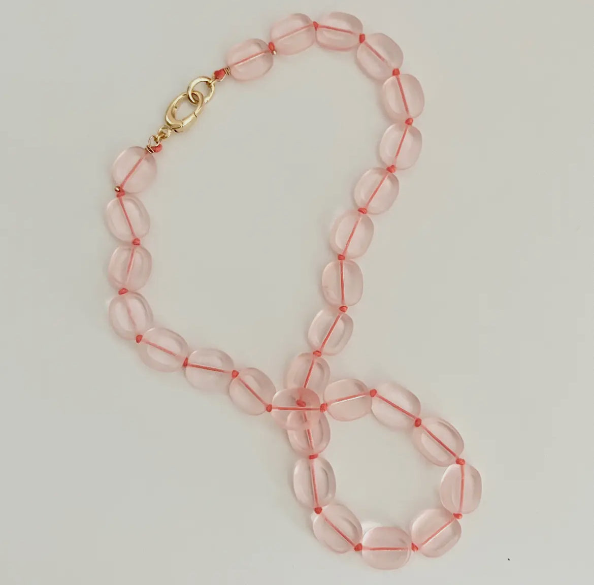 Stefanie Necklace - Rose/Coral
