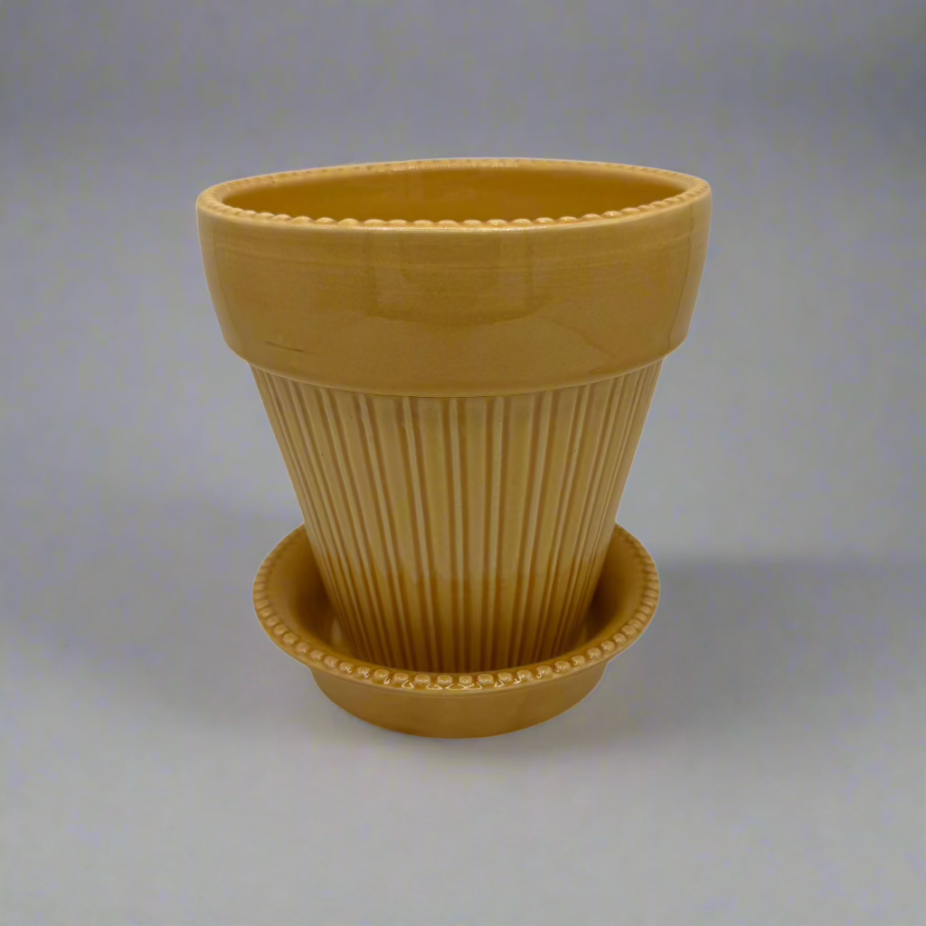14cm Simona Amber Glazed