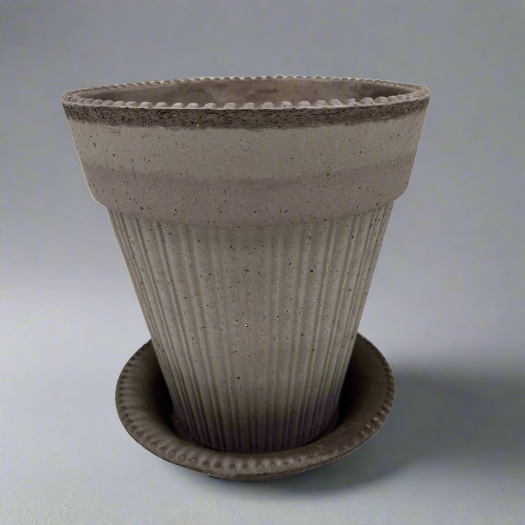 18cm Simona Terra Cotta Pot & Saucer