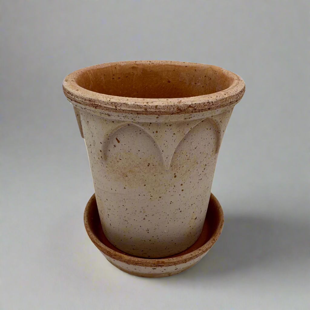 14cm Elizabeth Terra Cotta Pot & Saucer