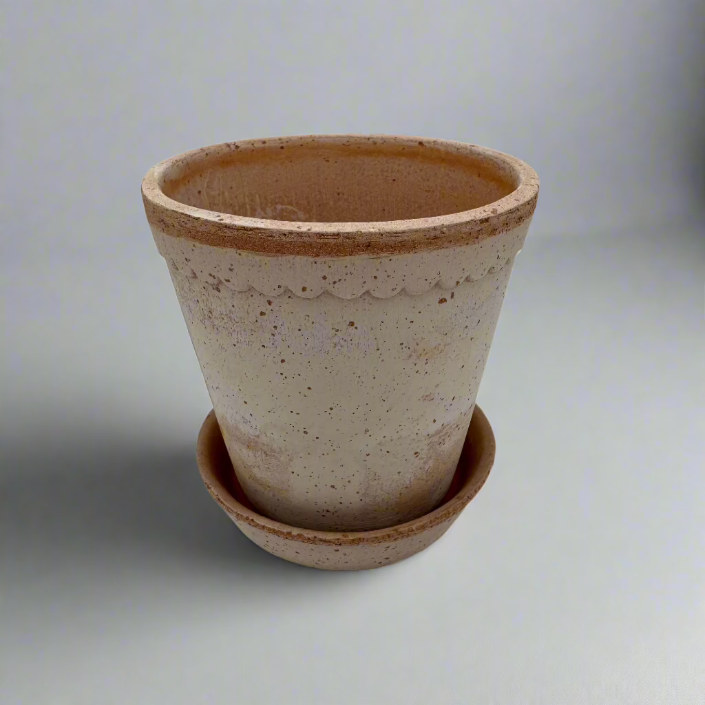 14cm Helena Terra Cotta Pot & Saucer