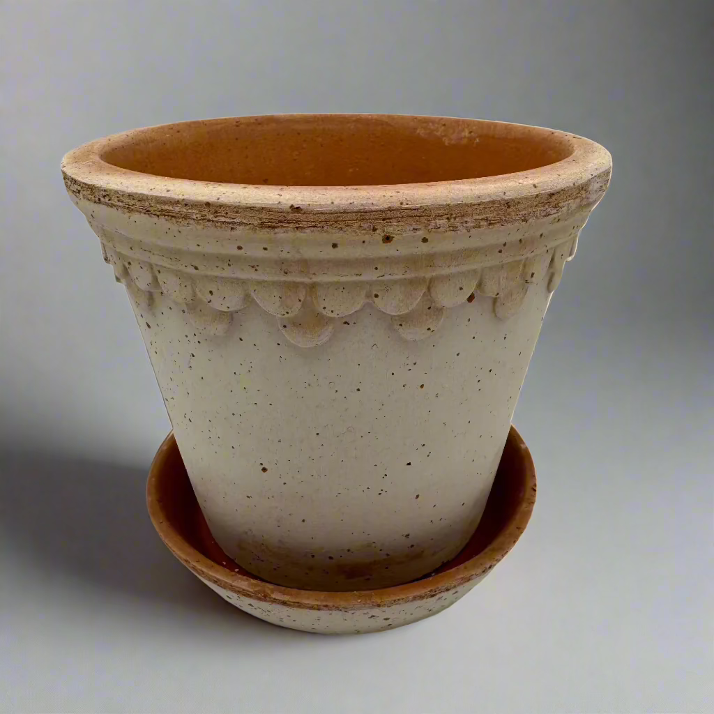18cm Kobenhavner Terra Cotta Pot & Saucer