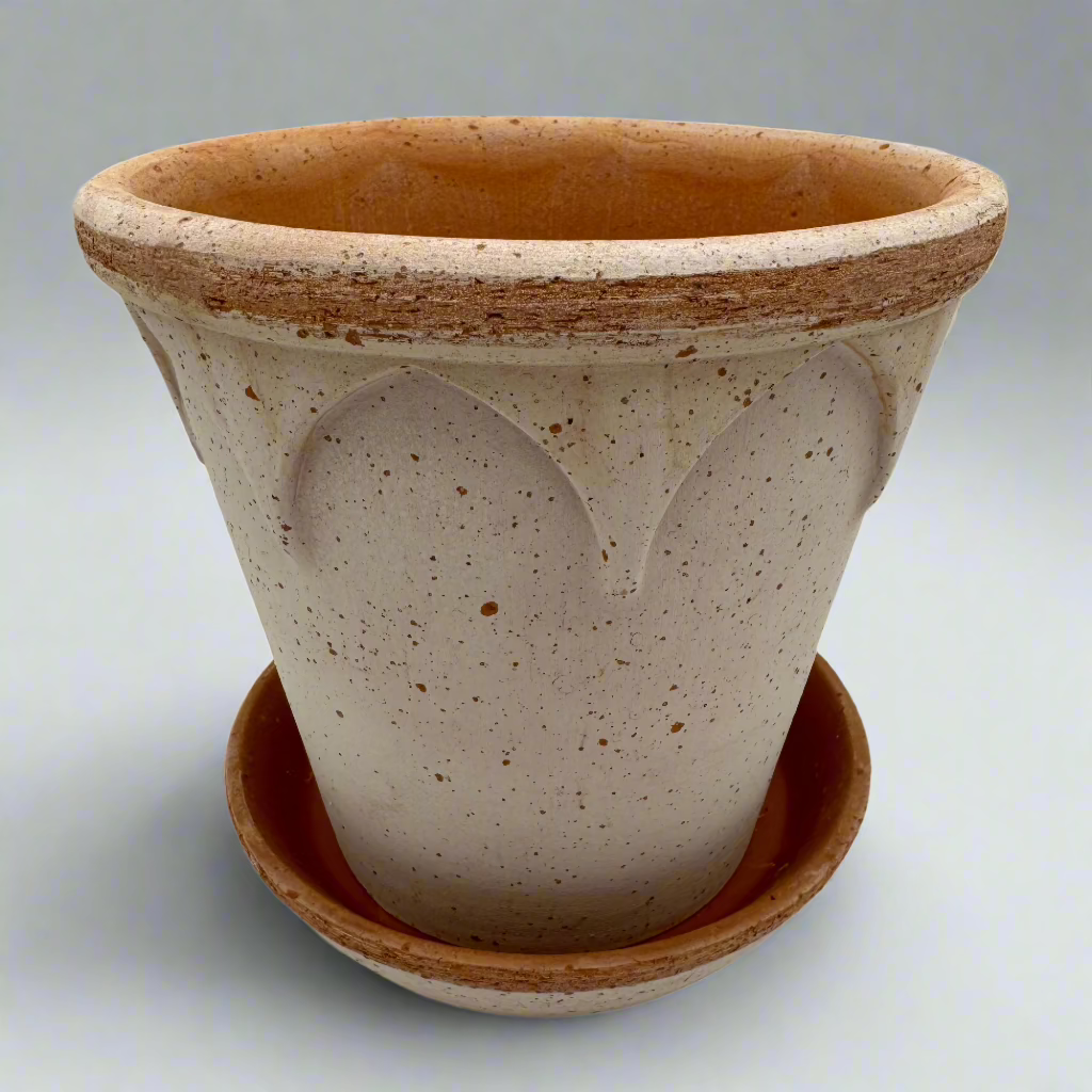 18cm Elizabeth Terra Cotta Pot & Saucer