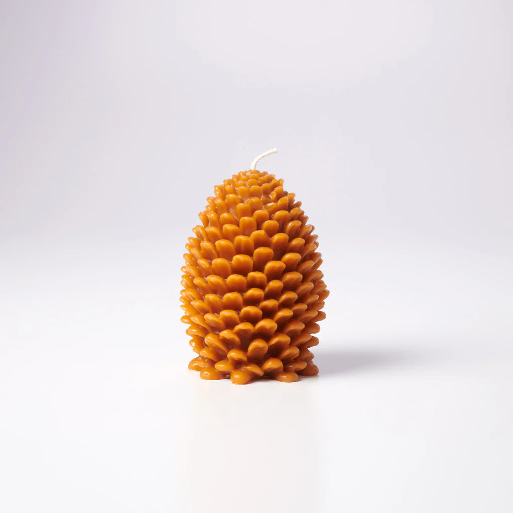 Beeswax Pinecone Candle, Jumbo