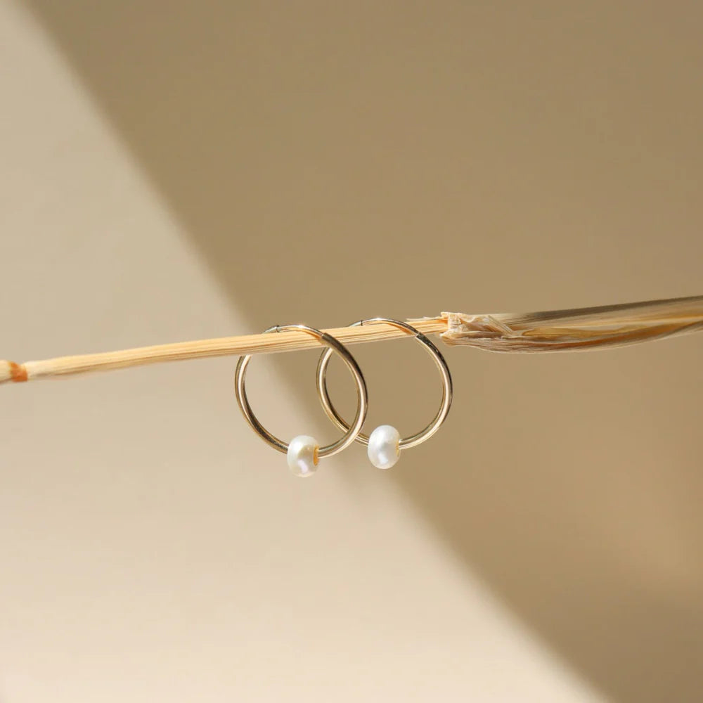 Pearl Hoops