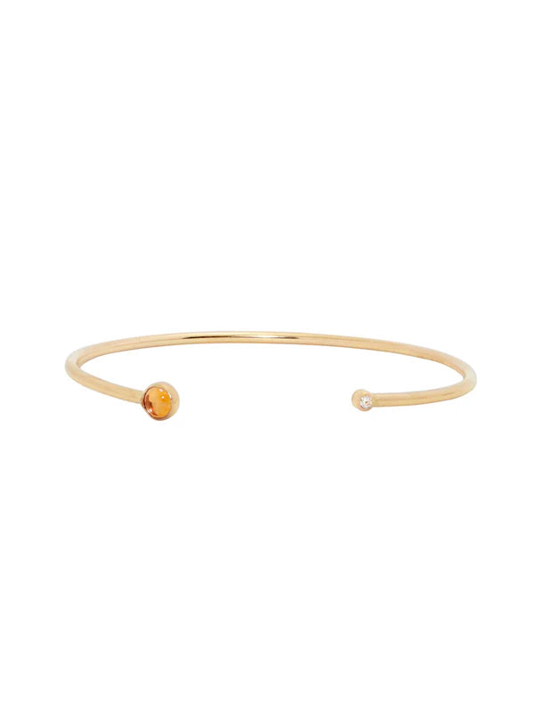 Citrine & Sapphire Cuff