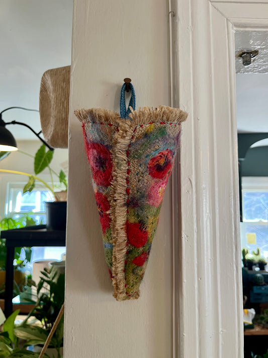 Felt Burlap Flower Holder