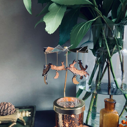Candle Carousel - Leaping Hare