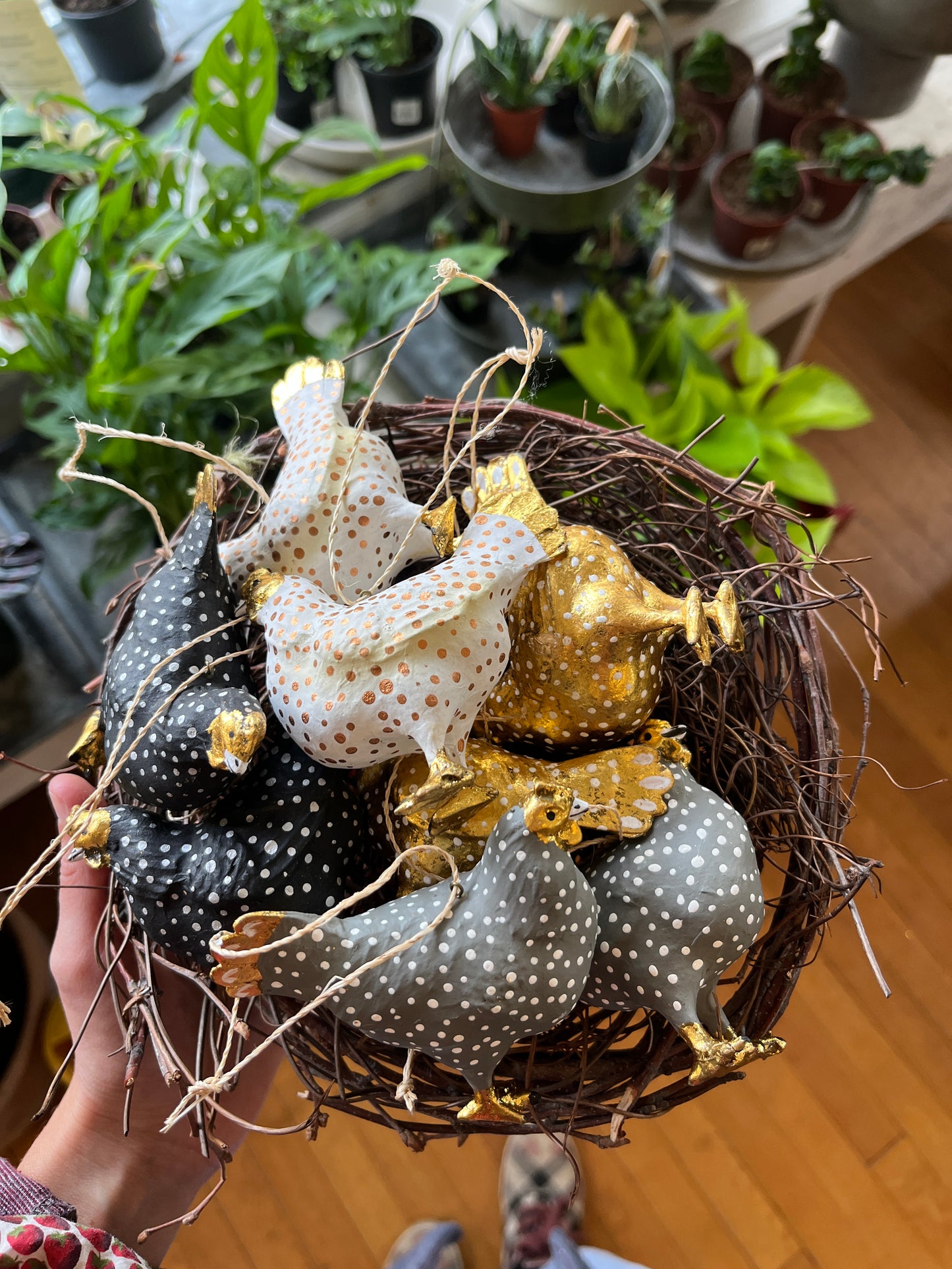 Merriment Hen Ornaments