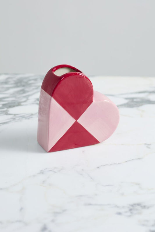 Queen of Hearts Budvase 5.5"x 2"x 5.5"