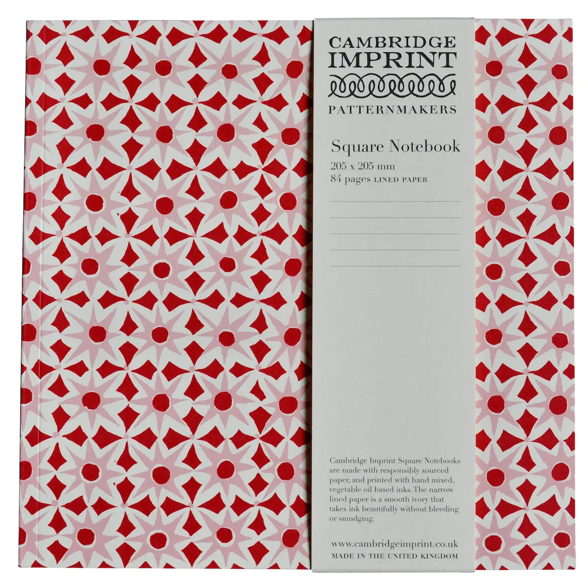 Square Notebook with Lined Paper