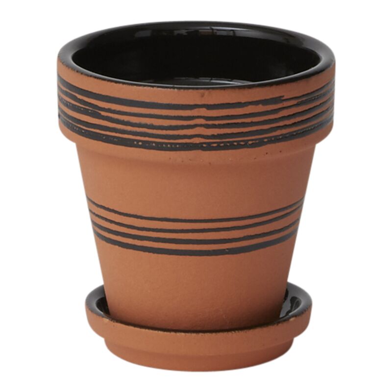 Herati Pot with Saucer 3" x 3"