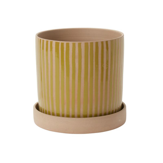 Sullivan Pot with Saucer 11.25" x 10.5"
