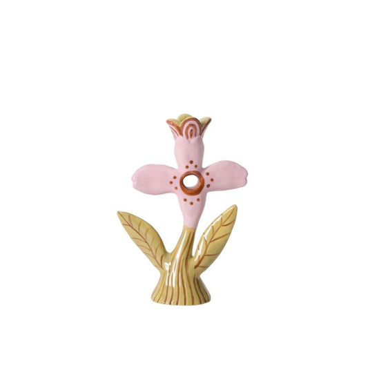 Soft Petal Candleholder 5.5"x 2.5"x 8"