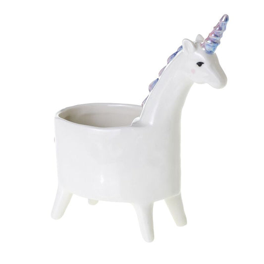 Lolly Unicorn Planter 5.75" x 3" x 7"