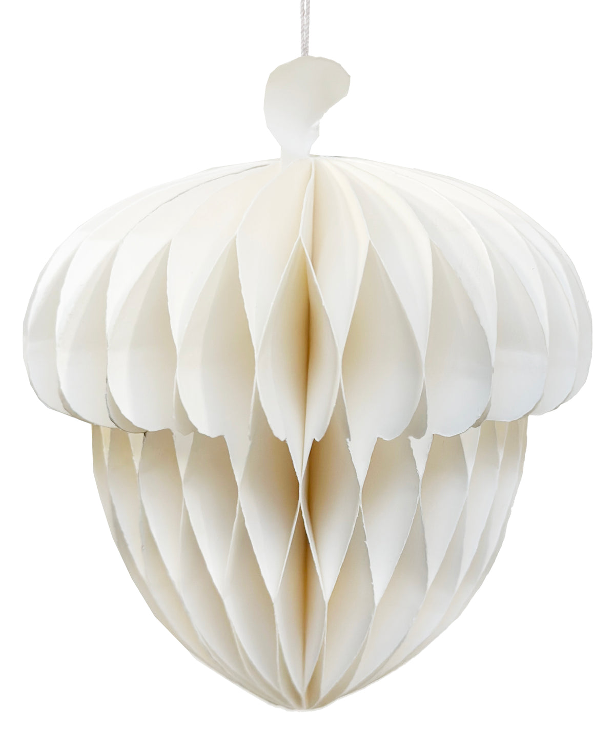 Paper acorn ornament