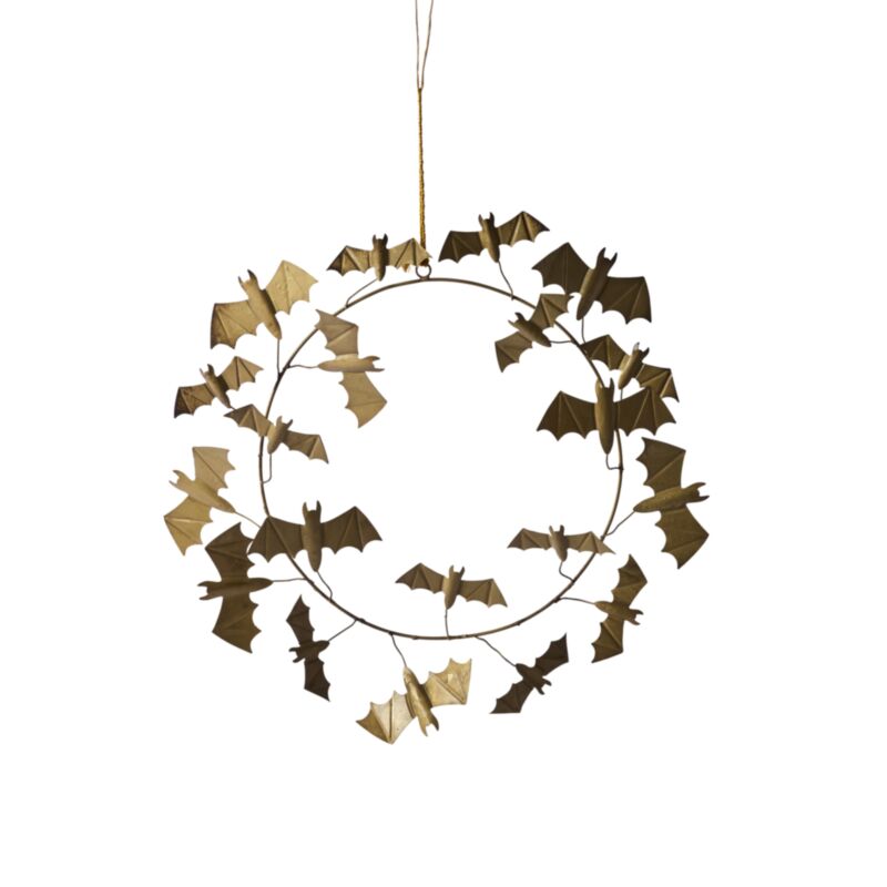 Winged Bat Wreath 15" X 18"