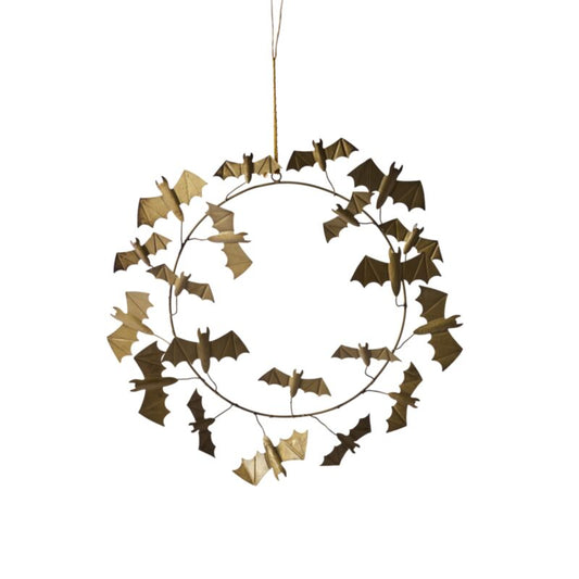 Winged Bat Wreath 15" X 18"