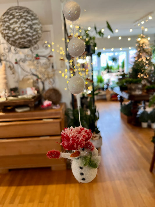 Windy Day Snowme Ornament