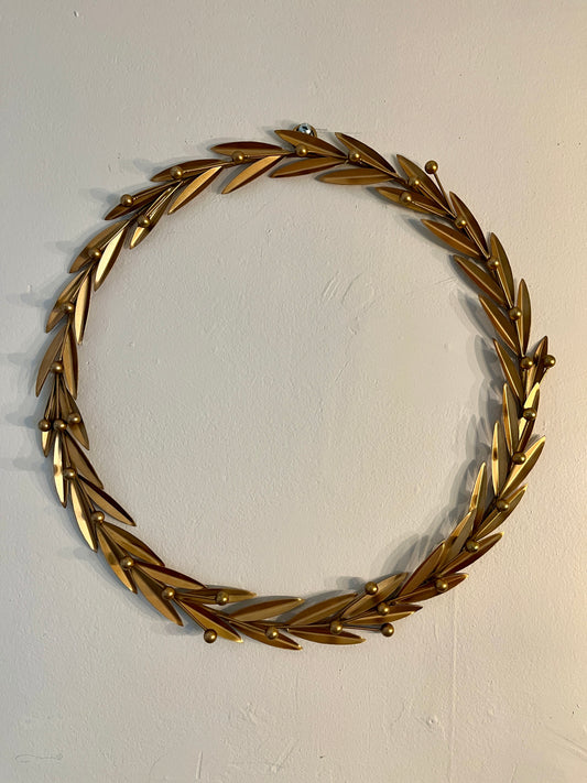 Gold Mistletoe Wreath