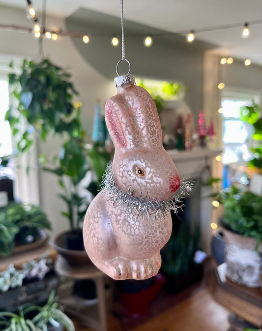 Glass Rabbit Ornament