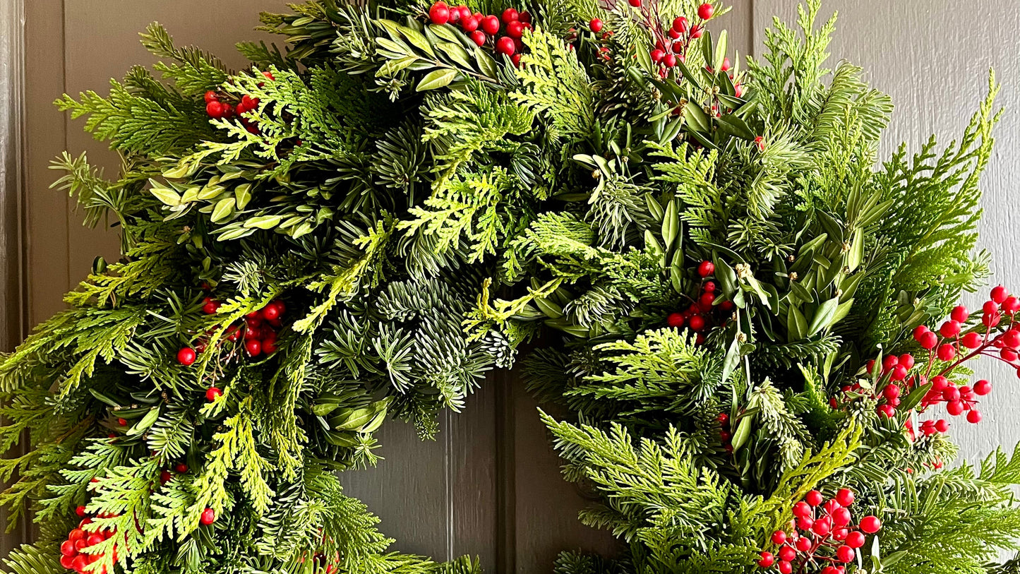 Fresh Evergreen Wreath Workshop