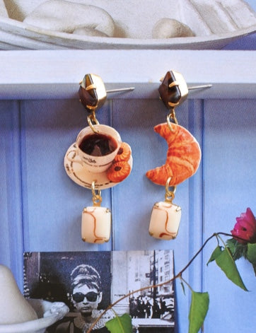 Cozy Cream Dangle Set
