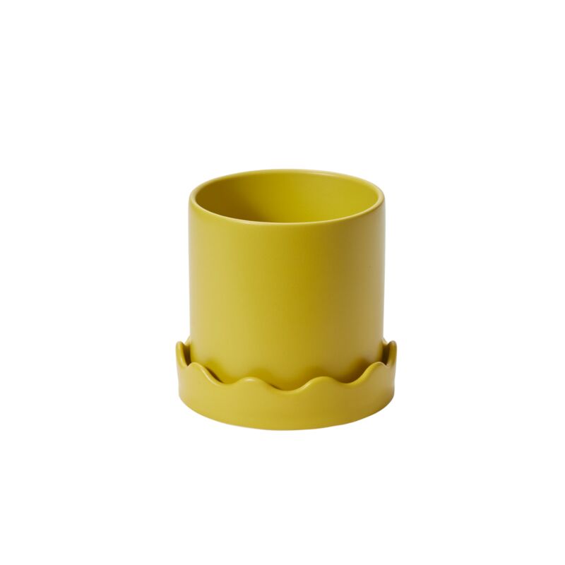 Pissaro Pot with Saucer 6"x 5.75"