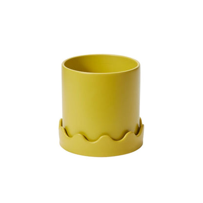 Pissaro Pot with Saucer 7.5"x 7.25"