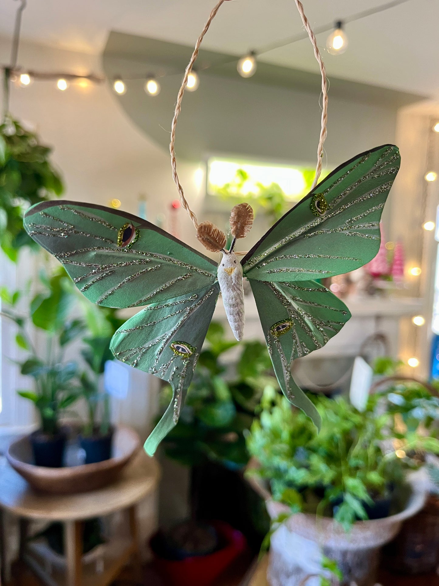 Paper Luna Moth Ornament