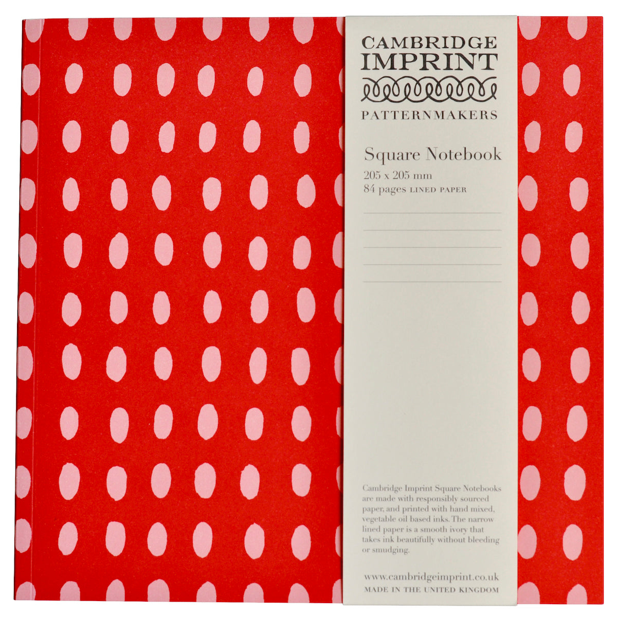 Square Notebook with Lined Paper