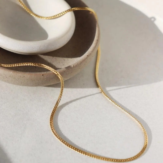 Classic Herringbone Chain 14k Gold Fill