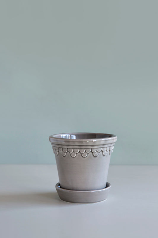 12cm Kobenhavner GLAZED PEARL GREY
