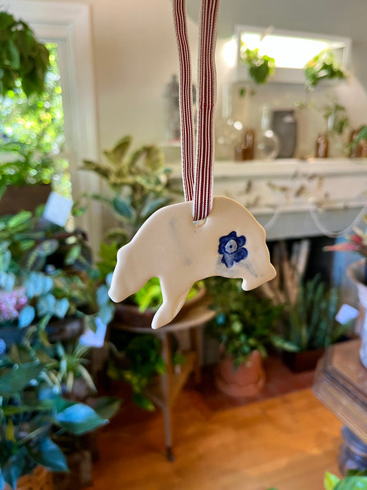 Pottery Nomad Ceramic Bear Ornaments