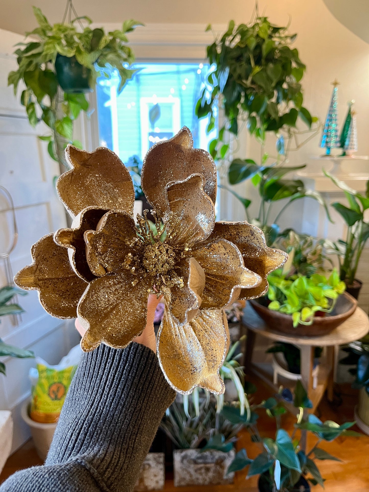 Gold Magnolia w/ Clip