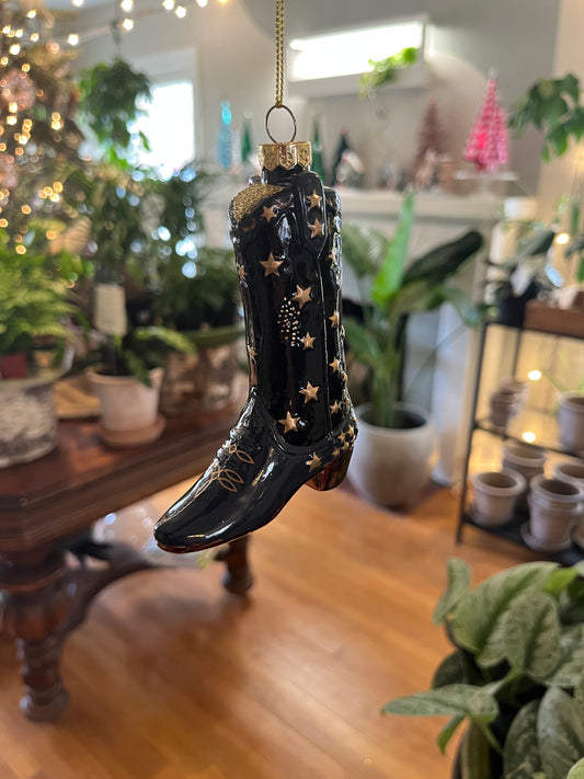 Cosmic Cowboy Boot Ornament