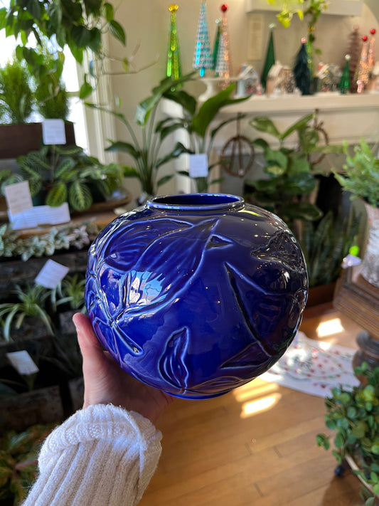 15cm Florita Glazed Agate Blue