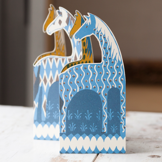 Concertina Horses Card